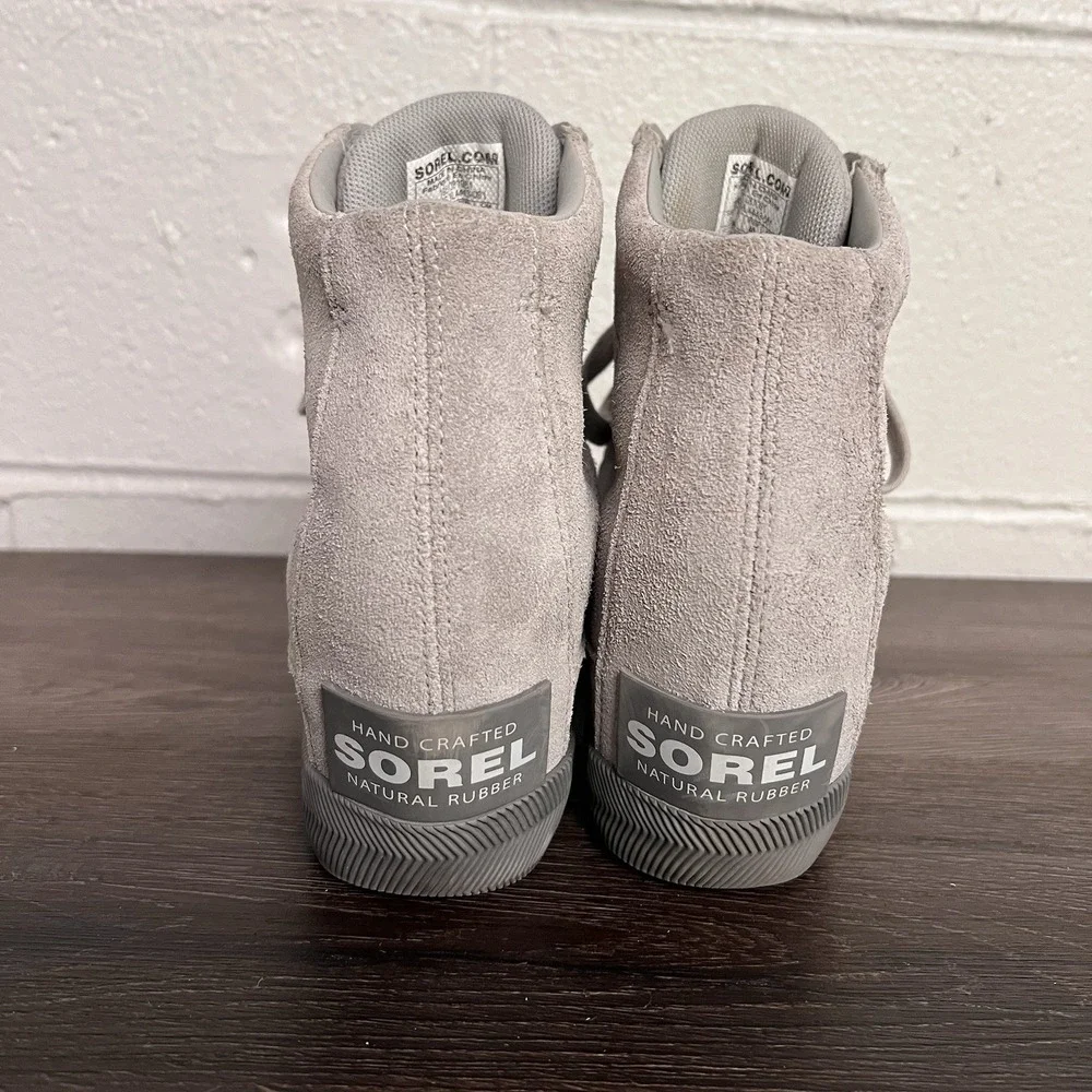 Sorel Womens Out N About Wedge Dove Quarry Women's 9 US Sneaker Gray NL4443-081